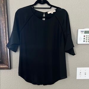LOFT Black 3/4 Sleeve Blouse